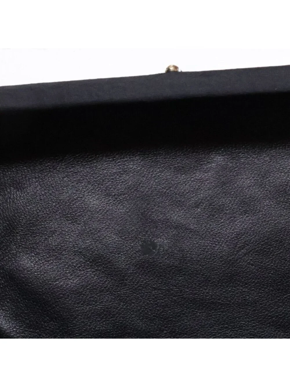 Chanel Vintage Pearl Satin Clutch With Crystal Tassel